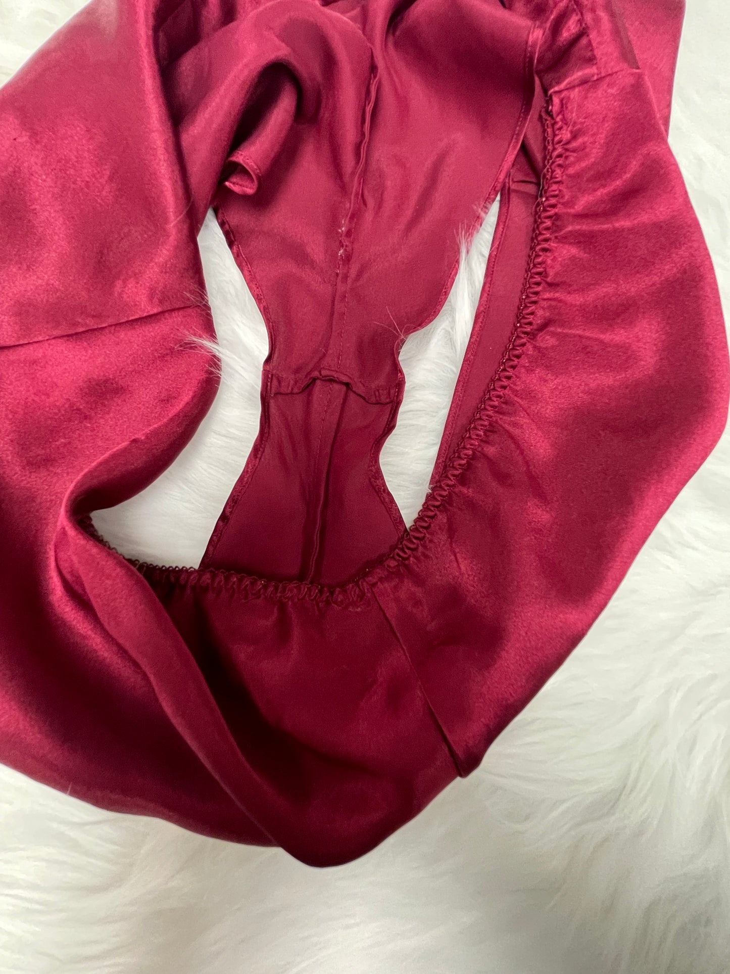 Red Satin Shorts