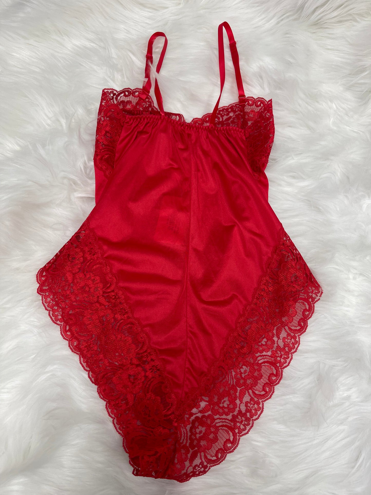 Red Lace Bodysuit