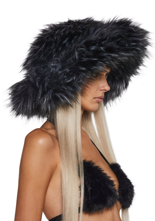 Darker Wavs Fur Hat