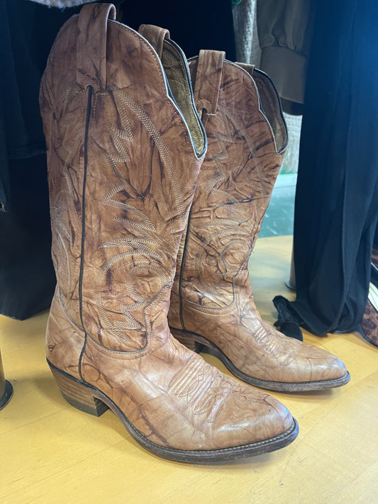 Leather Cowboy Boots