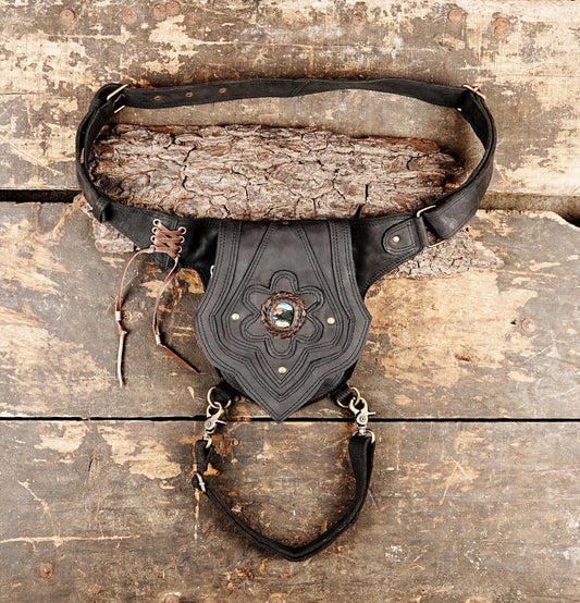 Black Flower Belt
