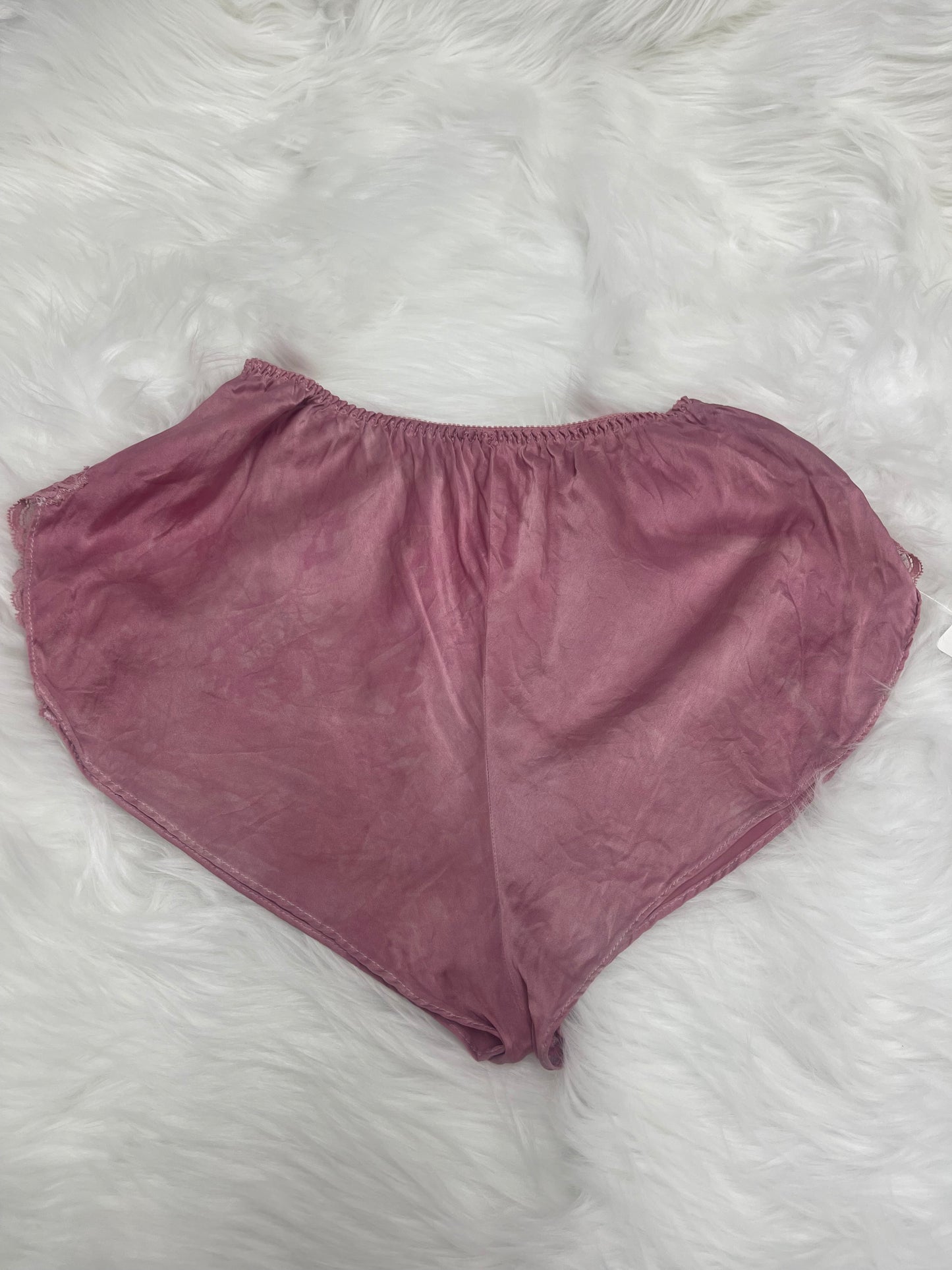 Pink Satin Shorts