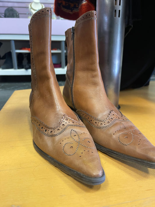 Leather Booties