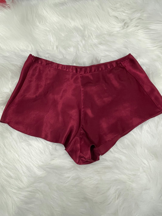 Red Satin Shorts