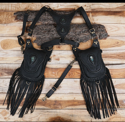 Leather Holster Labradorite