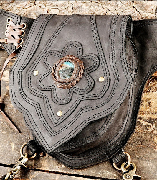 Black Flower Belt
