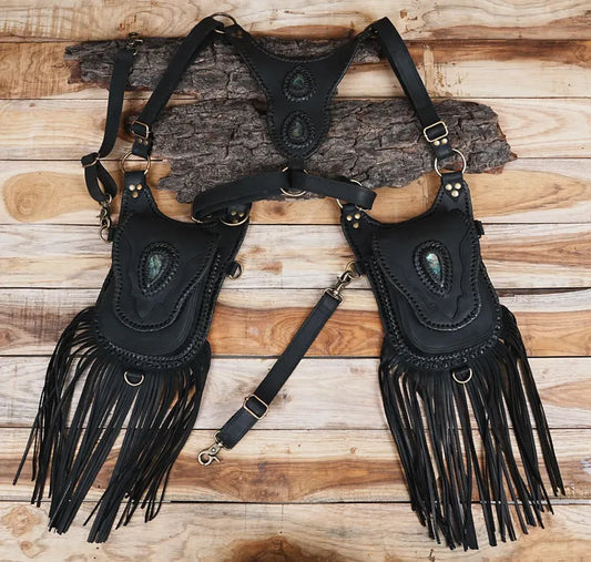 Leather Holster Labradorite