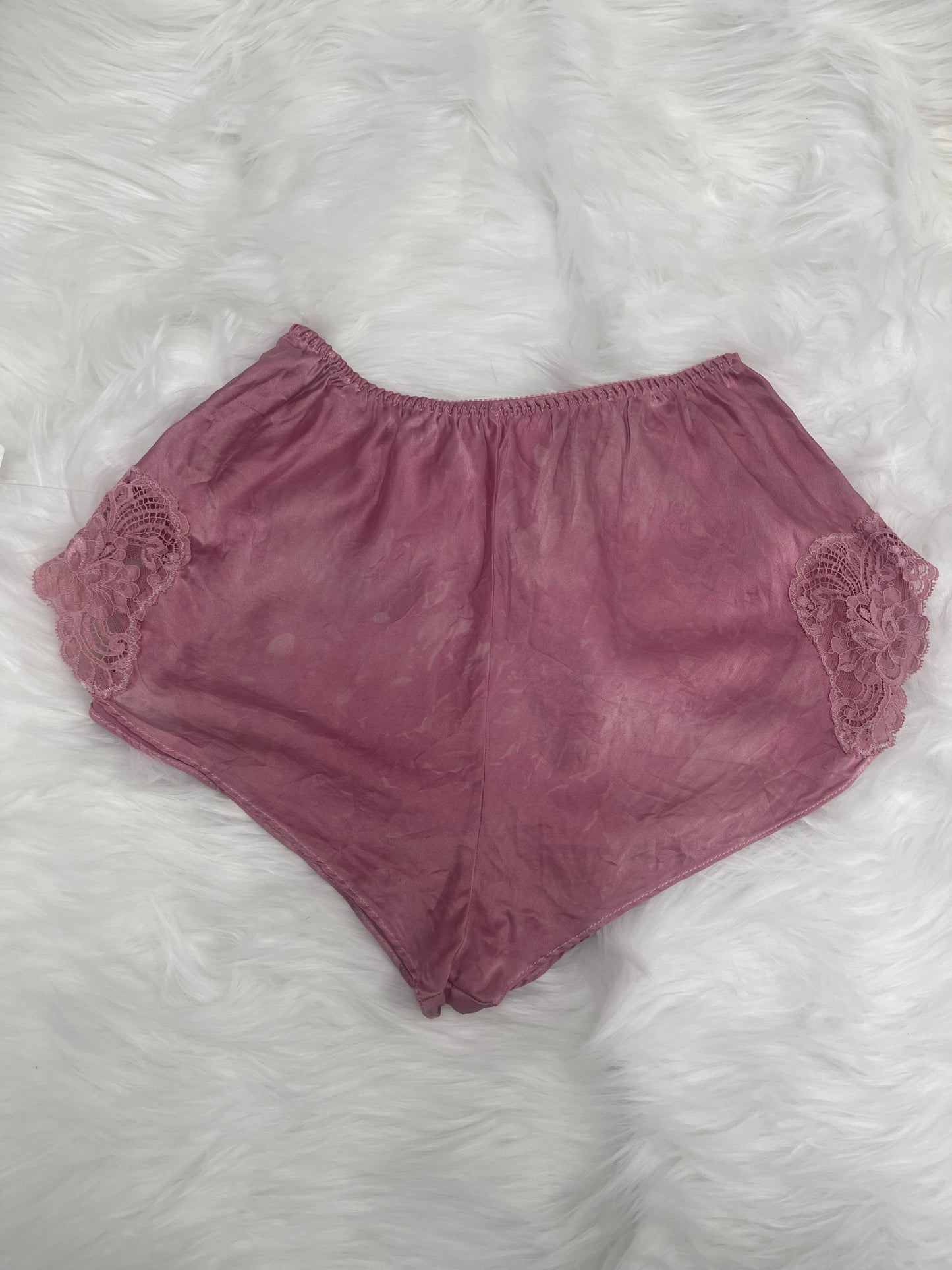 Pink Satin Shorts
