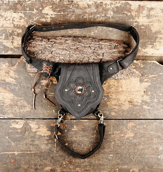 Black Flower Belt