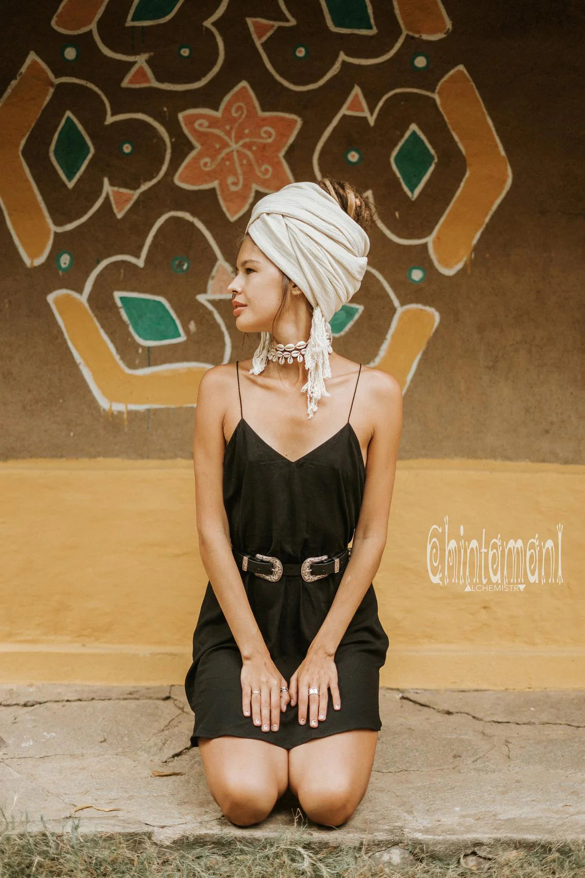 Chintamani Linen Scarf