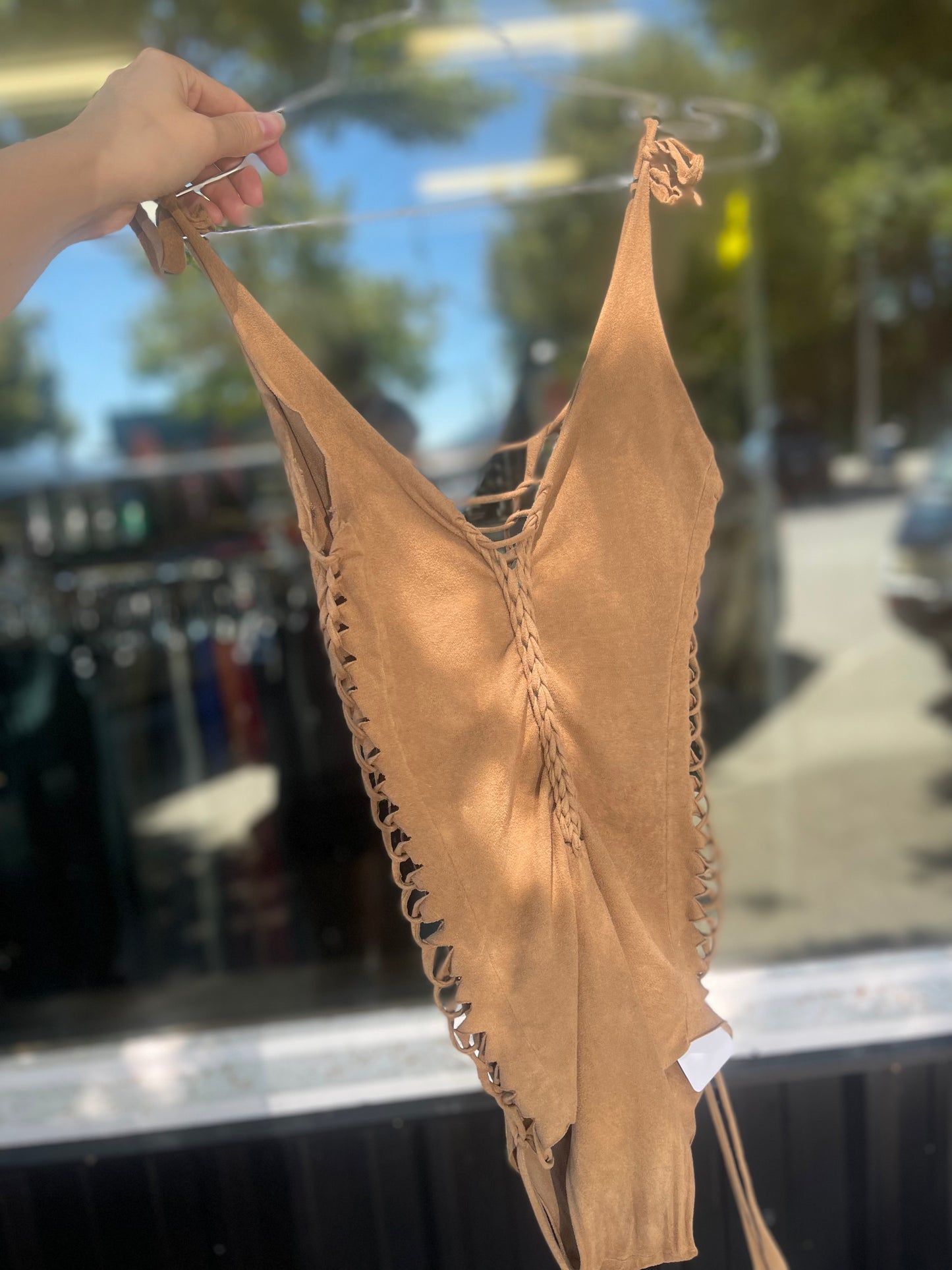 Goa Suede Bodysuit