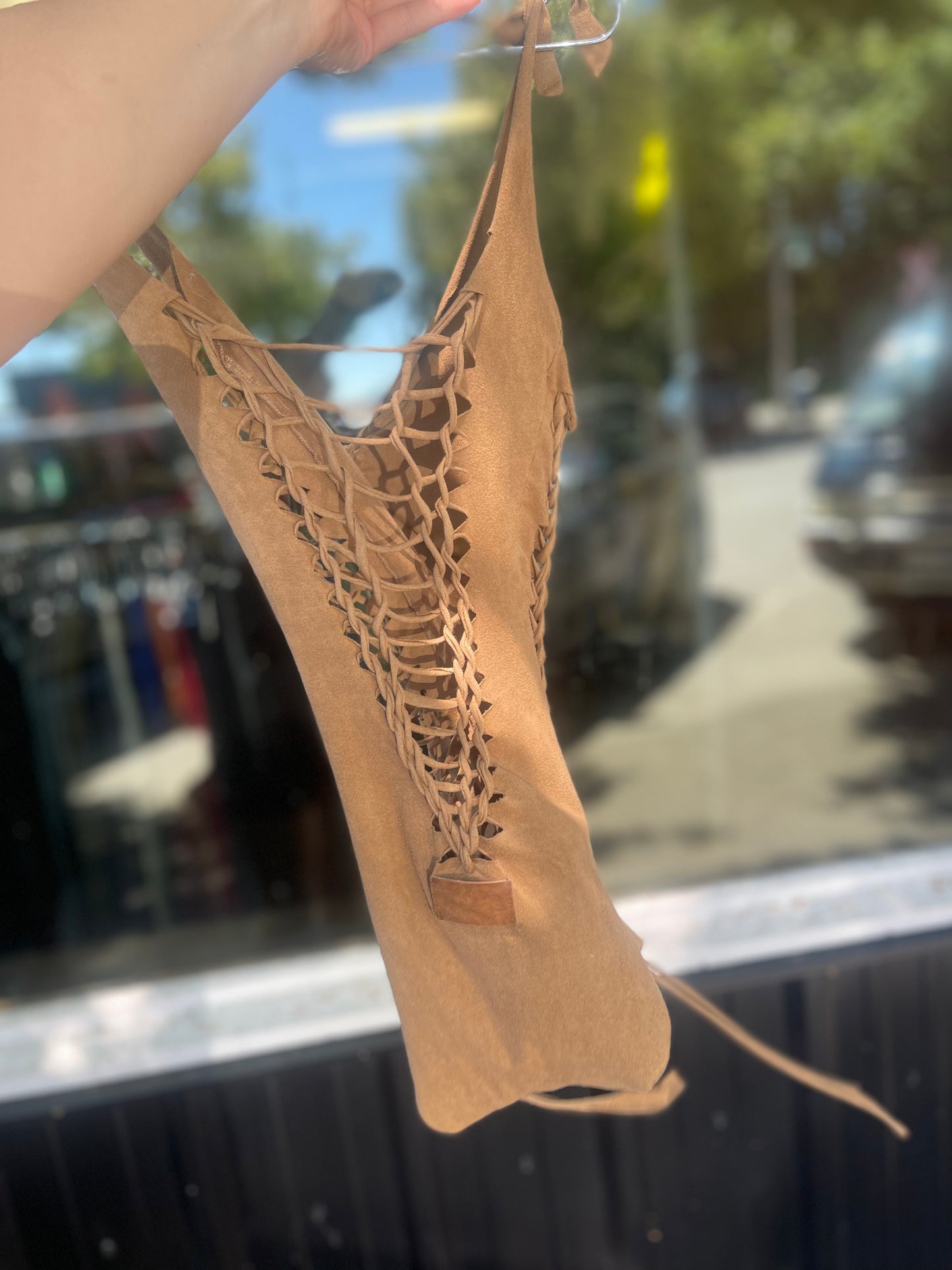 Goa Suede Bodysuit